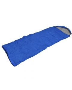 Sleeping bag for camping, synthetic polyester, 120x70 cm, light blue, 1 piece
