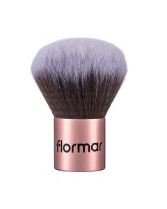 Furçë portative për make-up, Flormar, plastikë dhe najlon, 6.5 cm, rozë, 1 copë