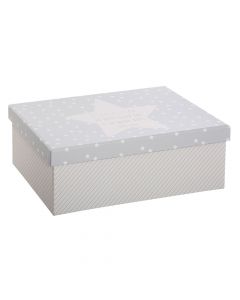 Gift box. 32.5x22x11.5 cm. gray. S