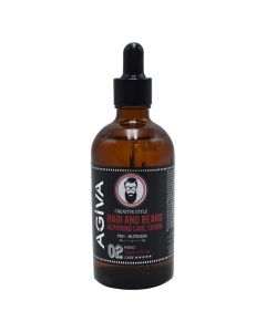 Beard and mustache oil, Agiva, plastic, 100 ml, black, 1 piece