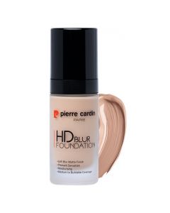Liquid makeup foundation, 704 Tawny Beige, HD Blur, Pierre Cardin, plastic and glass, 30 ml, beige, 1 piece