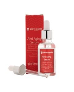 Serum kundër plakjes së lëkurës, Pierre Cardin, plastikë dhe qelq, 30 ml, e kuqe, 1 copë