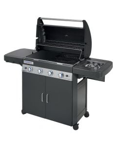 Gas barbecue, with four burners, 4 Series Classic LS Plus D, Campingaz, stainless steel, 160.3x59.8x115.6 cm, black, 1 piece