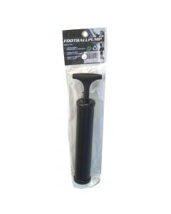 Manual pump for soccer ball, plastic and aluminum, 30x5x10 cm, black, 1 piece