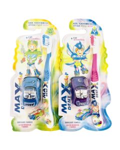 Toothbrush for children, Max Dent, plastic, 22x5 cm, assorted, 1 piece