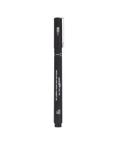 Thin-pointed marker pen, Uni Pin 03-200, Fine Line, Mitsubishi, plastic and metal, 8.5x4x0.8 cm, black, 1 piece