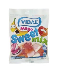 Karamele gome, Mega Sweet Mix, Vidal, plastikë, 100 g, mikse, 1 copë