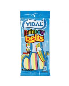 Karamele gome, Rainbow Belts, Vidal, plastikë, 100 g, blu, 1 copë