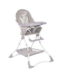 Baby feeding chair, BonBon, Lorelli, plastic, PVC and polyester, 76x60x100 cm, gray, 1 piece
