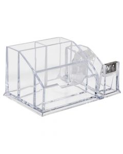 Office holder with 4 nautband holders, 9.5x15 cm, transparent