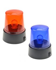 Sirenë policie LED, plastikë, 11x9 cm, e kuqe, blu