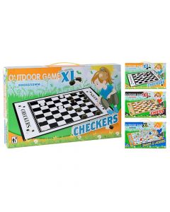 4 in 1 board game for children, plastic, 37x24x5 cm, assorted, 1 piece