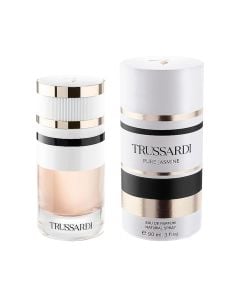 Eau de parfume (EDP) për femra, Trussardi, Pure Jasmine, qelq dhe metal, 30ml, bezhë dhe e bardhë, 1 copë