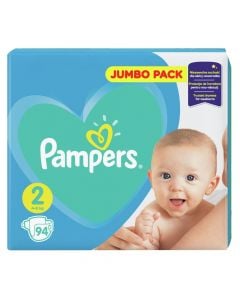 Baby diapers, no. 2, Active Baby, Pampers, 4-8 kg, 94 pieces