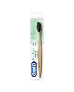 Toothbrush, Oral-B, Charcoal, Bamboo, 40 Med, 1 piece