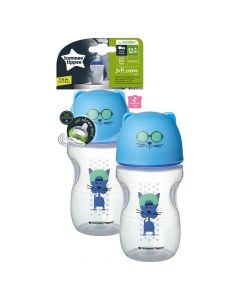 Tommee Tippee baby bottle, soft, 300 ml, +12 months, blue, 1 piece