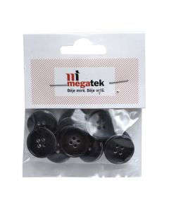 Black plastic buckle, 10 pieces