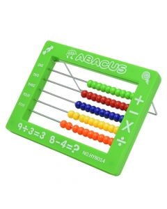 Small abacus for kids, plastic and metal, 11x20 cm, miscellaneous, 1 piece