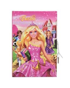 Ditar për fëmijë, Barbie, karton dhe letër, 15x21 cm, mikse, 1 copë