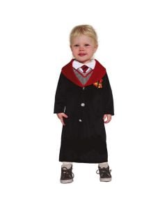 Kostum Halloween për fëmijë, Harry Potter, Student of Magic, poliestër, 92 cm, e zezë dhe e kuqe, 1 copë