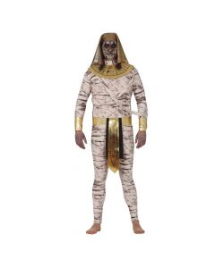Mummy adult Halloween costume, polyester, 48/54 cm, beige, 1 piece