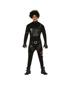 Edward Scissorhands adult Halloween costume, polyester, 48/50 cm, black, 1 piece