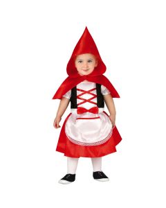 Kostum Halloween për fëmijë, Red Riding Hood, poliestër, 86-98 cm, e kuqe, 1 copë