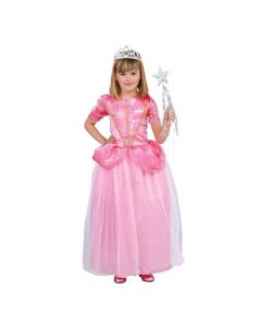 Kostum Halloween për fëmijë, Princess of the Ball, poliestër, 110-115 cm, rozë, 1 copë