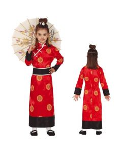 Kostum Halloween për fëmijë, Chinese Lady, poliestër, 129-144 cm, e kuqe, 1 copë