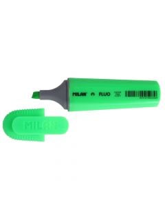 Highlighter pen, Milan, plastic, 14.3x1.5 cm, green, 1 piece