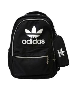 Backpack, Adidas, polyester, 50x35 cm, black and white, 1 piece
