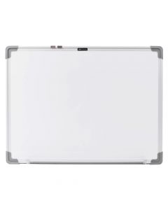 Tabelë Whiteboard magnetike, Deli, 45x60 cm, në ngjyrë të bardhë me kornize alumini