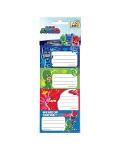 Adhesive labels with characters, PJ Masks, paper, assorted, 20 pieces