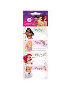 Adhesive labels with characters, Disney, paper, assorted, 20 pieces