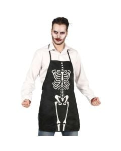 Përparëse halloween, skeleton, e zezë, 1 copë