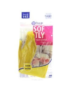 Cleaning gloves, Tulip, Latex, S, 6-6.5, 1 pair