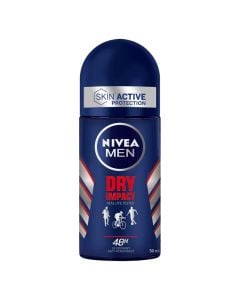 Antiperspirant roll on for men, Nivea, Dry impact, 50 ml, 1 piece