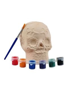 Set ngjyrues për halloween, skeleton, qeramike, 10x10x10 cm, 1 copë