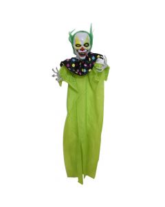 Dekorues për Halloween, klloun, 90 cm, jeshile, 1 copë