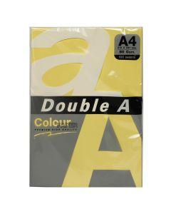Letër me ngjyra, "Double A", A4 , 80gr, 100 copë, verdhë