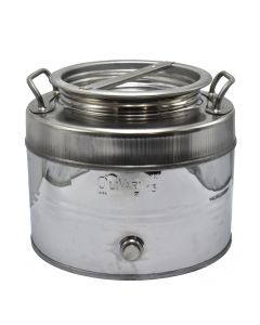 Olivari stainless steel can, 15 lt, silver