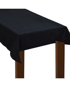 Mbulesë tavoline, e zezë, poliestër+pambuk,150x230 cm