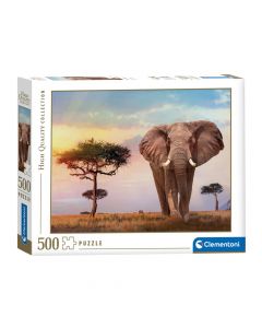 Puzzle për fëmijë, Clementoni, elefant, 500 pjesë