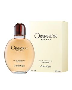 Parfum për meshkuj, Calvin Klein, Obsession, EDT 125 ml, qelq dhe metal, e verdhë, 1 copë