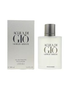 Eau de toilette (EDT) for men, Giorgio Armani, Acqua Di Gio, EDT 100 ml, glass and metal, white, 1 piece
