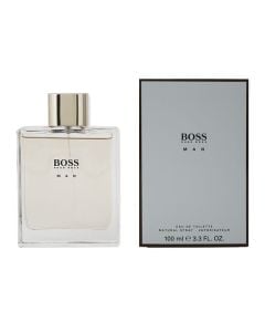Eau de toilette (EDT) for men, Hugo Boss, Boss Man, EDT 100 ml, glass and metal, white, 1 piece