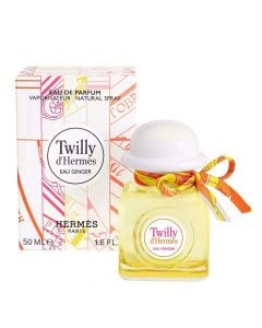 Eau de parfum (EDP) for women, Hermes, Twilly, edp 50 ml, glass and metal, yellow 1 piece