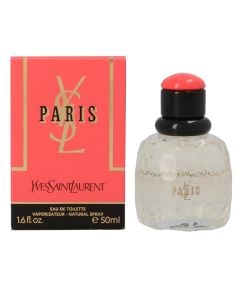 Eau de toilette (EDT) for women, Yves Saint Laurent, PARIS, edt 50 ml, glass and metal, red, 1 piece