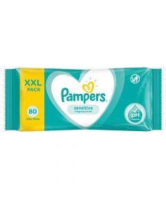 Wet papers, Pampers Sensitive, XXL, 80 threads