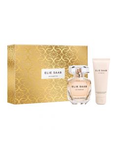 Set Eau de Parfume (EDP) per femra, Elie Saab. Parfume 100 ml,  locion trupi 75 ml, 2 cope